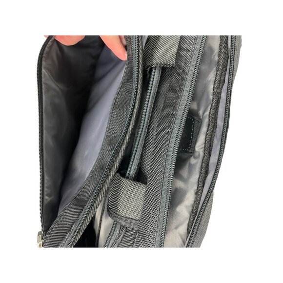 DELL Laptop Computer Carrying Case Black Silver Color Hardware W/ Shoulder Strap - Picture 7 of 9